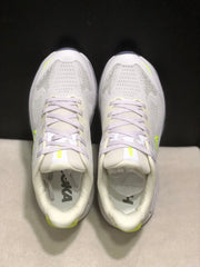HOKA Challenger 8 Trail Running Shoes, White and Lime