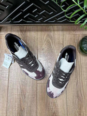 adidas Samba Low-Top Sneakers in White and Purple Print