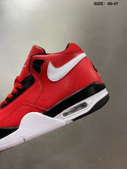 Nike Air Flight 89 High-Top Sneakers Red White Black