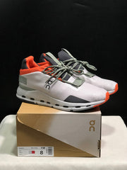 On Cloudnova 1 Sneakers, Silver and Orange