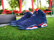 Jordan Air Jordan 6 Charity Sneakers in Navy, Red and White