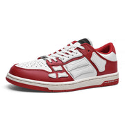 AIVIIRI Red and White Low-Top Sneakers MFS003-324