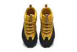 The North Face Yellow and Black Low-Top Trail Sneakers