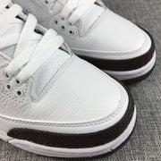 Air Jordan 3 Retro Mocha White and Brown Sneakers