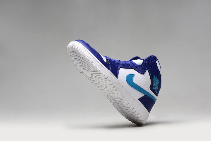Jordan 1 Retro High White Blue Sneakers