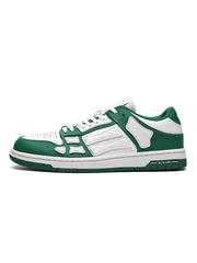 AIMIR Green and White Low-Top Sneakers FS003-344