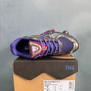 ASICS GEL-KAYANO 12.1 Blue and Gunmetal Sneakers