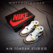 Jordan Legacy 312 High-Top Basketball Shoes, White Tan Navy