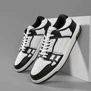 AIVIIRI MFS003-004 Black and White Low-Top Sneakers