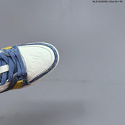 Louis Vuitton Blue Denim-Pattern Low-Top Sneakers