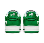 BAPE STA Low Sneakers in Green and White 1H70-191-001