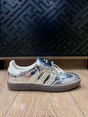 adidas x Wales Bonner Samba Silver Low-Top Sneakers