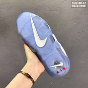 Nike Air More Uptempo White Silver Sneakers 09JXD528