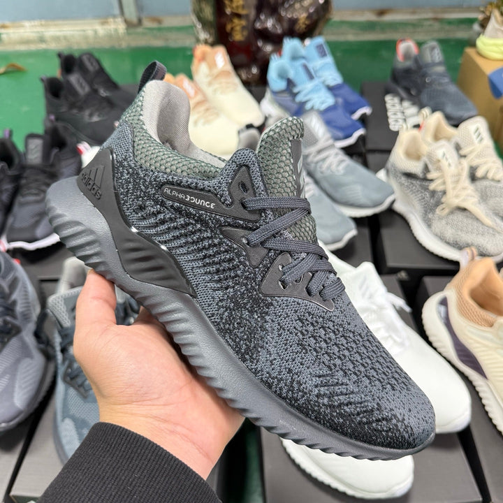 adidas AlphaBounce HPC Sneakers in Dark Gray Green