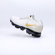 Nike Air VaporMax Flyknit White Gold Black Sneakers 942842-010