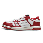 AIVIIRI Red and White Low-Top Sneakers MFS003-324
