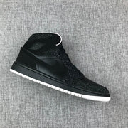 Jordan Air Jordan 1 Mid Black and White Sneakers 554724-001