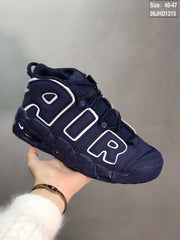 Nike Air More Uptempo Sneakers, Midnight Navy and White
