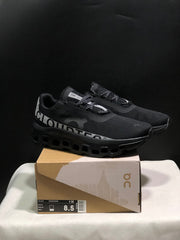 On Cloud X Sneakers in Black and Silver