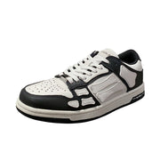 Black and White Spade A Low-Top Sneakers MFS003-004
