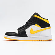 Jordan 1 High Black Yellow White Sneakers CV5276-107