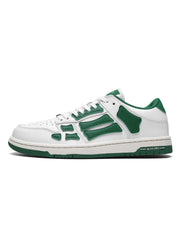 AVIRY Low-Top Sneakers in White and Green, MFS003-114