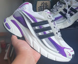 Nike White and Purple Running-Style Sneakers