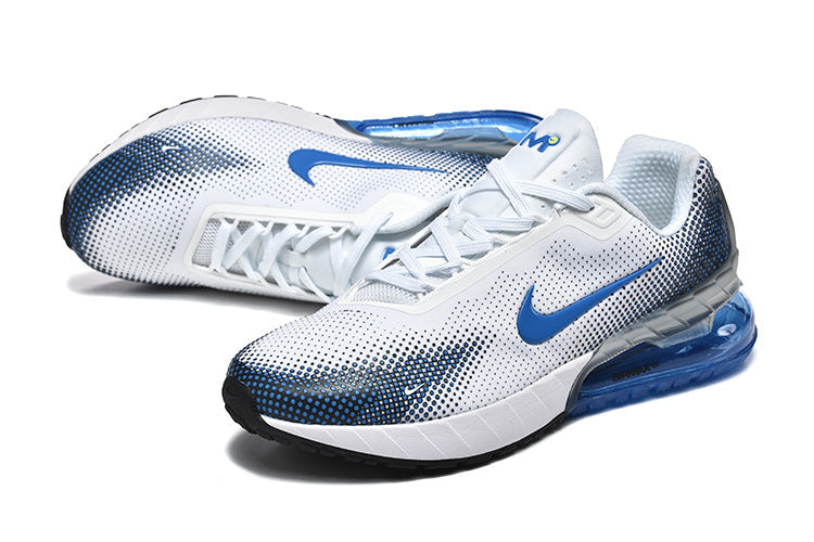 Nike Air Max 270 White and Blue Sneakers
