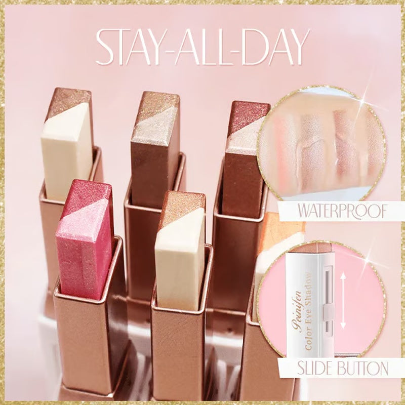 6Pcs Two Color Eyeshadow Stick Set