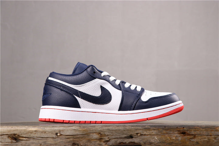 Air Jordan 1 Low Midnight Navy White 553558-481 Sneakers