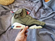 Jordan 6 TS 3M Olive High-Top Sneakers