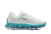 Nike Air Max White and Teal Sneakers