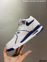 Nike Air Flight 89 White Navy Basketball Sneakers