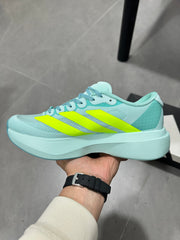 adidas Adizero Running Shoes Turquoise Neon Yellow JS4452