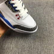 Air Jordan 3 Retro White and Blue Women's Sneakers
