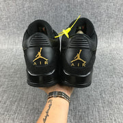 Air Jordan 3 BHM Black and Metallic Gold High-Top Sneakers