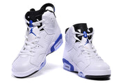 Jordan Air Jordan 6 High-Top Sneakers White and Blue
