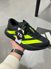 Adidas Adizero Running Shoes Black and Volt Green JS3420