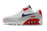 Nike Air Max 90 White Red Navy Sneakers