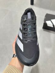 Adidas Lightstrike Pro Black Running Shoes with White Stripes