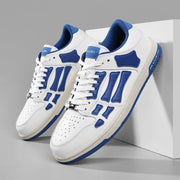White and Blue Low-Top Sneakers MFS003-123