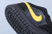 Jordan 1 Low Black and Yellow Sneakers 071