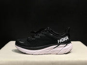 HOKA Clifton 8 Running Shoes, Black and White