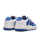 White and Blue Low-Top Sneakers MFS003-123