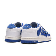 White and Blue Low-Top Sneakers MFS003-123