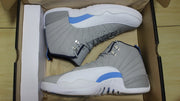 Air Jordan 12 GreyBlue High-Top Sneakers