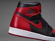 Air Jordan 1 High Black and Red Sneakers