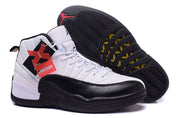 Jordan Air Jordan 12 Retro White and Black High-Top Sneakers