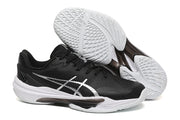 ASICS Black and White Court Sneakers