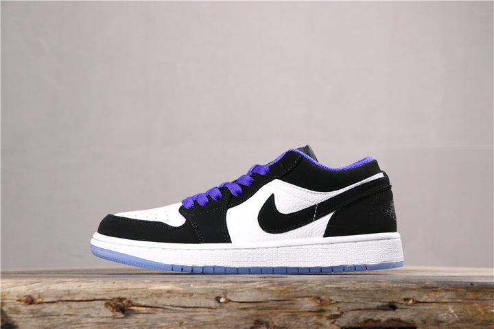 Jordan Air Jordan 1 Low White Black Dark Concord Sneakers